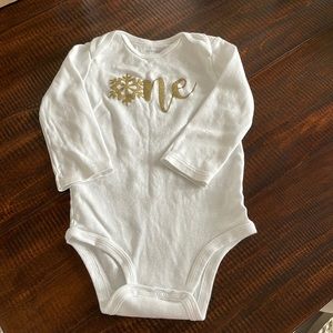 1st Birthday Winter ONEderland onesie